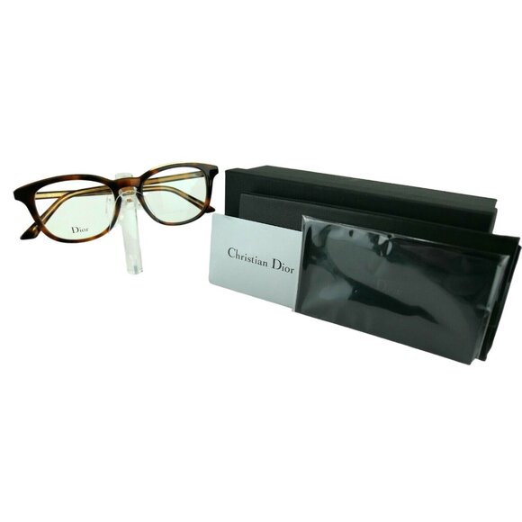 DIOR MONTAIGNE 40 (C9C) Havana Crystal 49-18-145  Eyeglass Frames - Picture 1 of 6